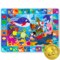 QUOKKA Baby Play Mat for Floor - Ocean ABC Rug for Kids Toddlers Infants - Extra Thick Large Padded Non-Slip Nursery Rug for Babies Crawling and Playing - Foldable Care Mat for Girls and Boys Playroom